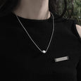 Natural Pearl Lava Shaped Snake Bone Necklace Necklace Claire & Clara