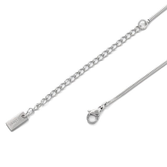 Natural Pearl Lava Shaped Snake Bone Necklace Necklace Claire & Clara