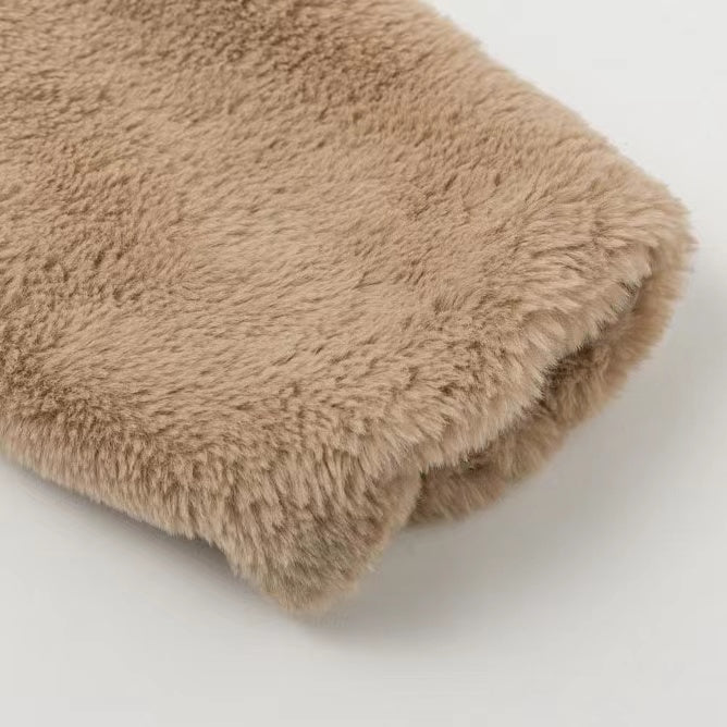 Oliver Fluffy Cropped Overcoat Outerwear Claire & Clara