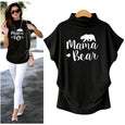 Olivia Mama Bear Turtleneck Casual Tee Top Claire & Clara