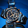 ONLYOU Steel Waterproof Quartz Chronograph Watch Watches Claire & Clara