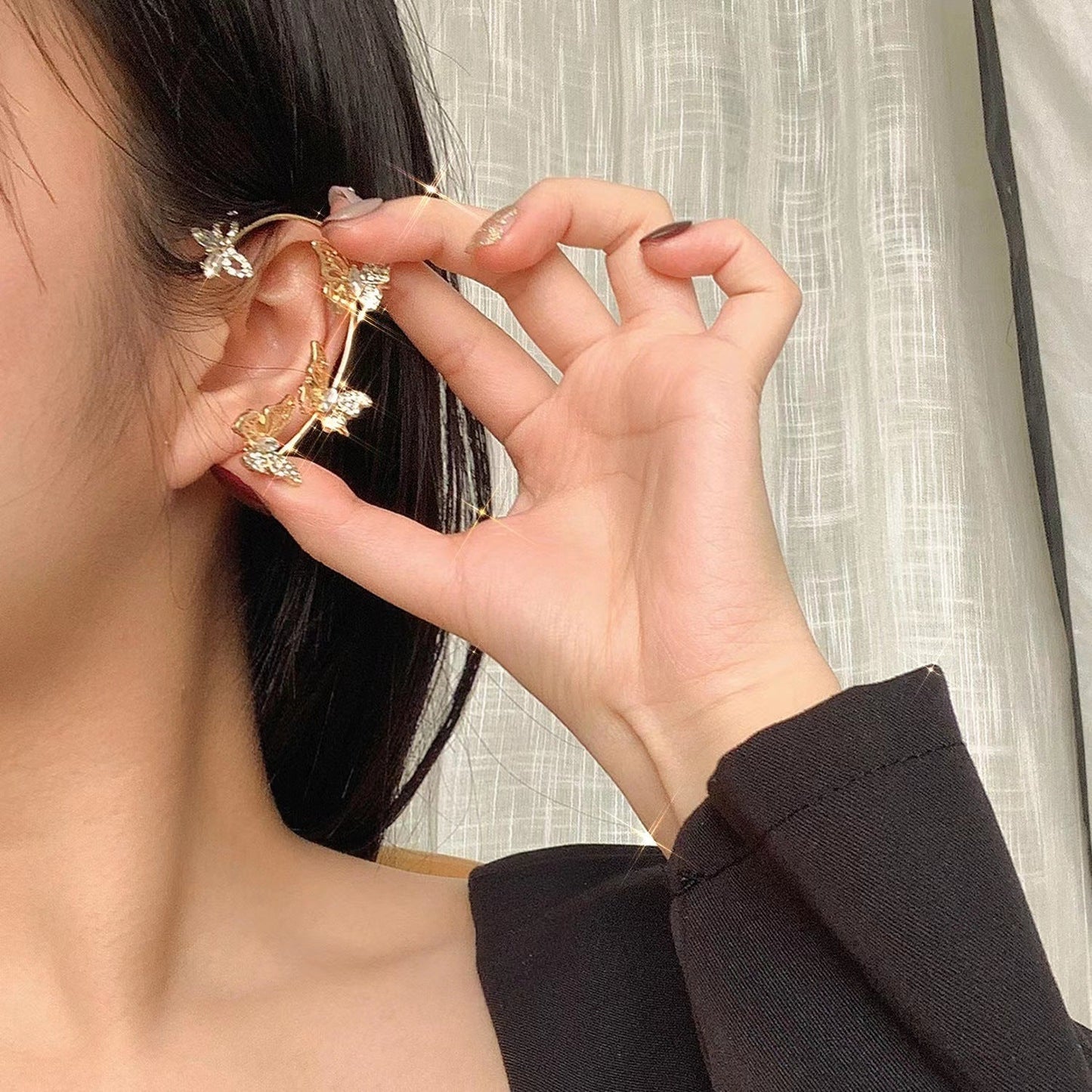 Openwork Silver Butterfly Earrings Earrings Claire & Clara