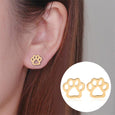 Pet Footprint Cutout Stud Earrings Earrings Claire & Clara