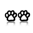 Pet Footprint Cutout Stud Earrings Earrings Claire & Clara Black