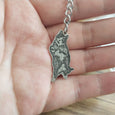 Pet Photo DIY Personalized Laser Stainless Steel Keychain & Necklace Necklace Claire & Clara