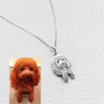 Pet Photo DIY Personalized Laser Stainless Steel Keychain & Necklace Necklace Claire & Clara