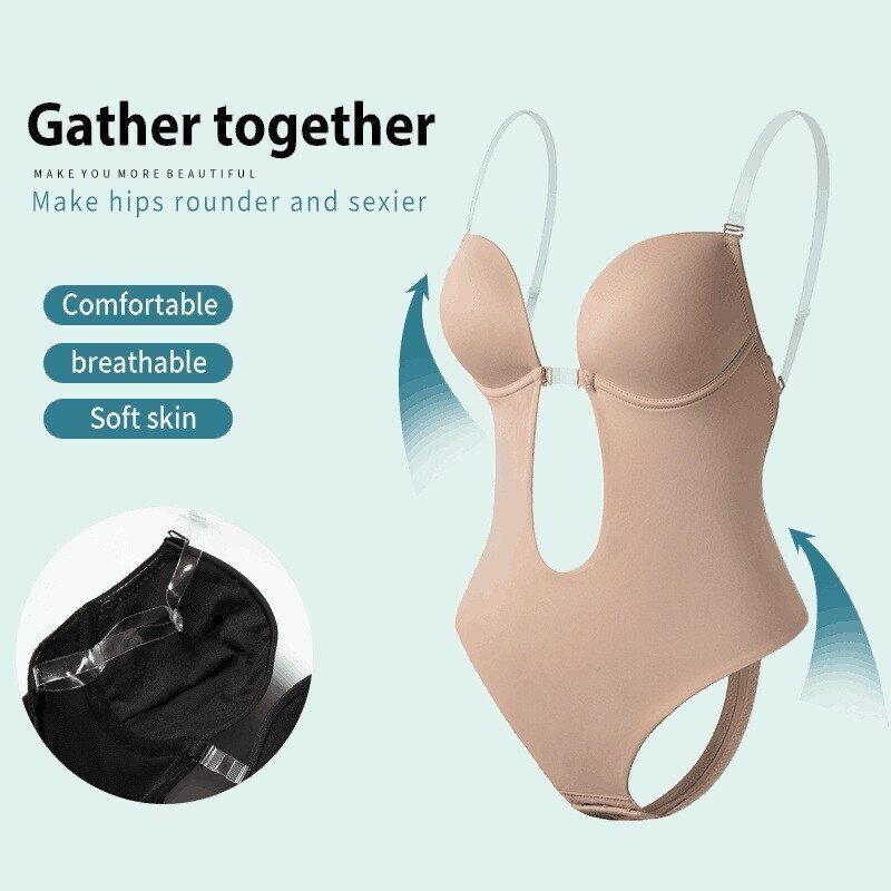 Plunge Backless Body Shaper Bra Bras Claire & Clara