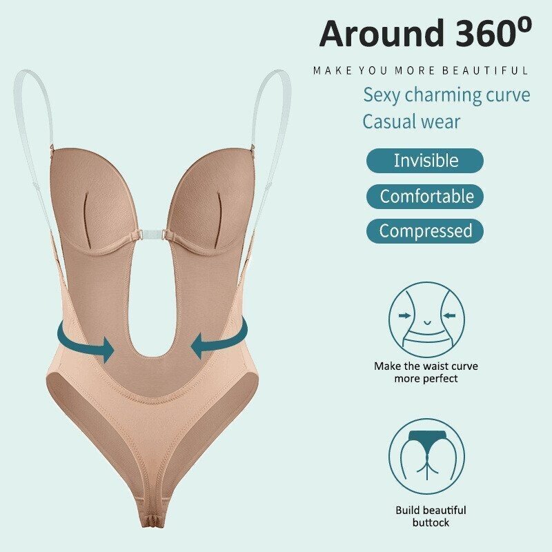 Plunge Backless Body Shaper Bra Bras Claire & Clara