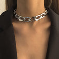 Punk Chunky Chain Choker Necklace Necklace Claire & Clara