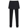 Quilted Fleece Fake Two-Piece Slimming Leggings Bottoms Claire & Clara Black US 4
