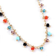 Rainbow Beaded Tassel Pendant Anklet Anklet Claire & Clara 