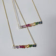 Rainbow Necklace Necklace > zirconias > cubic zirconia > cubic zirconia necklace > gold necklace > rainbow necklace Claire & Clara
