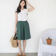 Rebecca Cotton Linen Casual Wide Leg Shorts Bottoms Claire & Clara