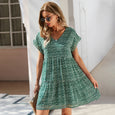 Reese Floral A-line Chiffon Casual Dress Dresses Claire & Clara Green S