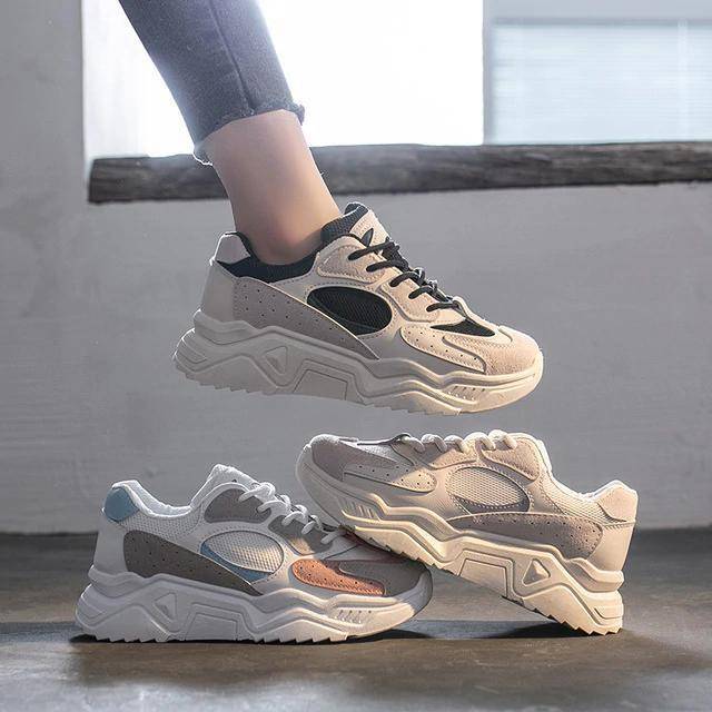 Regina Thick Bottom Chunky Sneakers Shoes Claire & Clara