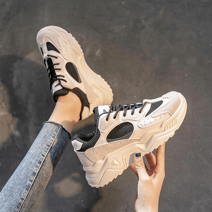 Regina Thick Bottom Chunky Sneakers Shoes Claire & Clara