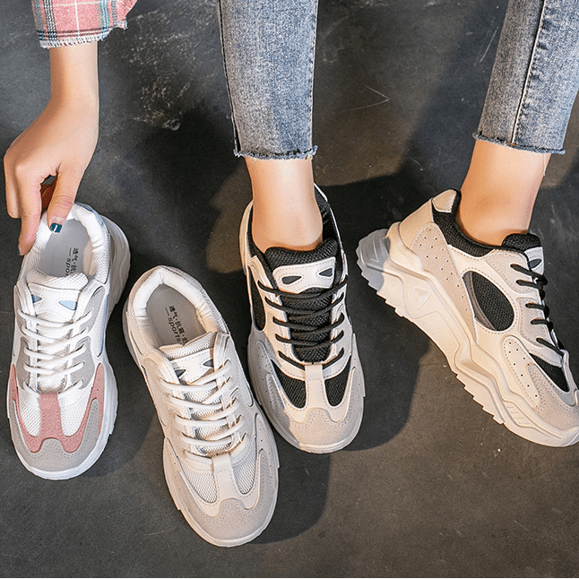 Regina Thick Bottom Chunky Sneakers Shoes Claire & Clara