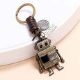 Retro Alloy Robot Leather Keychain Apparel & Accessories Claire & Clara Style 2