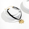 Retro Sun Flannel Choker Necklace Necklace Claire & Clara