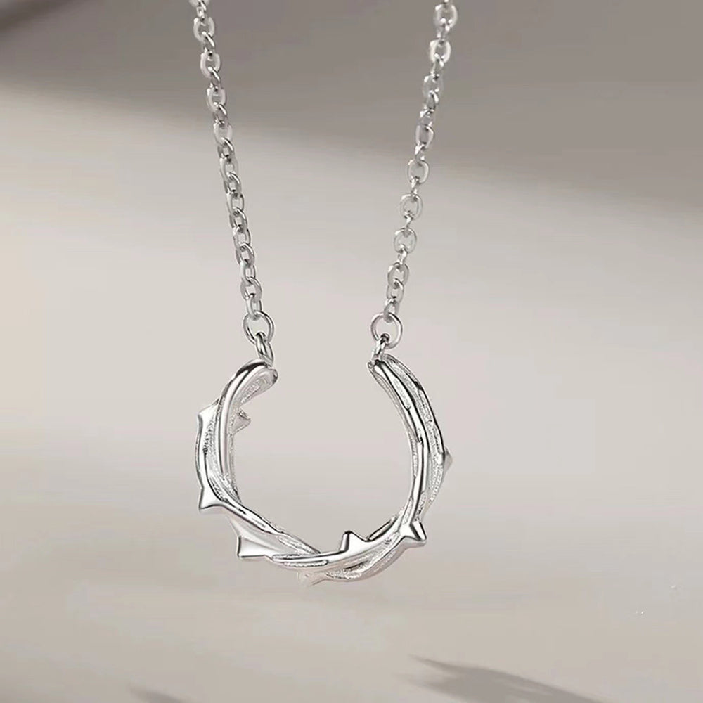 Rose and Thorn Couple Necklace Necklaces Claire & Clara Thorn