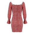 Rose Elastic Long Sleeve Irregular Dress Dresses Claire & Clara