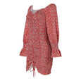 Rose Elastic Long Sleeve Irregular Dress Dresses Claire & Clara