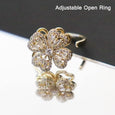 Rotatable Four-Leaf Clover Ring Rings Claire & Clara
