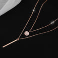 Round Shiny Full Zircon Long Pendant Necklaces Necklace > choker necklace > choker > gold necklace > gold choker necklace > chokers for women > butterfly necklace > diamond choker > butterfly chain > gold butterfly necklace > butterfly choker > diamond choker necklace > diamond butterfly necklace Claire & Clara