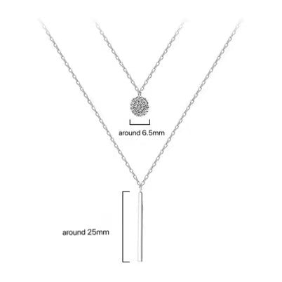 Round Shiny Full Zircon Long Pendant Necklaces Necklace > choker necklace > choker > gold necklace > gold choker necklace > chokers for women > butterfly necklace > diamond choker > butterfly chain > gold butterfly necklace > butterfly choker > diamond choker necklace > diamond butterfly necklace Claire & Clara