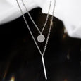 Round Shiny Full Zircon Long Pendant Necklaces Necklace > choker necklace > choker > gold necklace > gold choker necklace > chokers for women > butterfly necklace > diamond choker > butterfly chain > gold butterfly necklace > butterfly choker > diamond choker necklace > diamond butterfly necklace Claire & Clara Silver