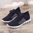 Ruby Casual Breathable Flying Weaving Running Sneaker Shoes Claire & Clara Black US 4.5