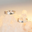 S925 Silver Mountain Ocean Couple Ring Rings Claire & Clara