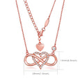 S925 Sterling Silver Infinity Love Necklace Necklaces Claire & Clara