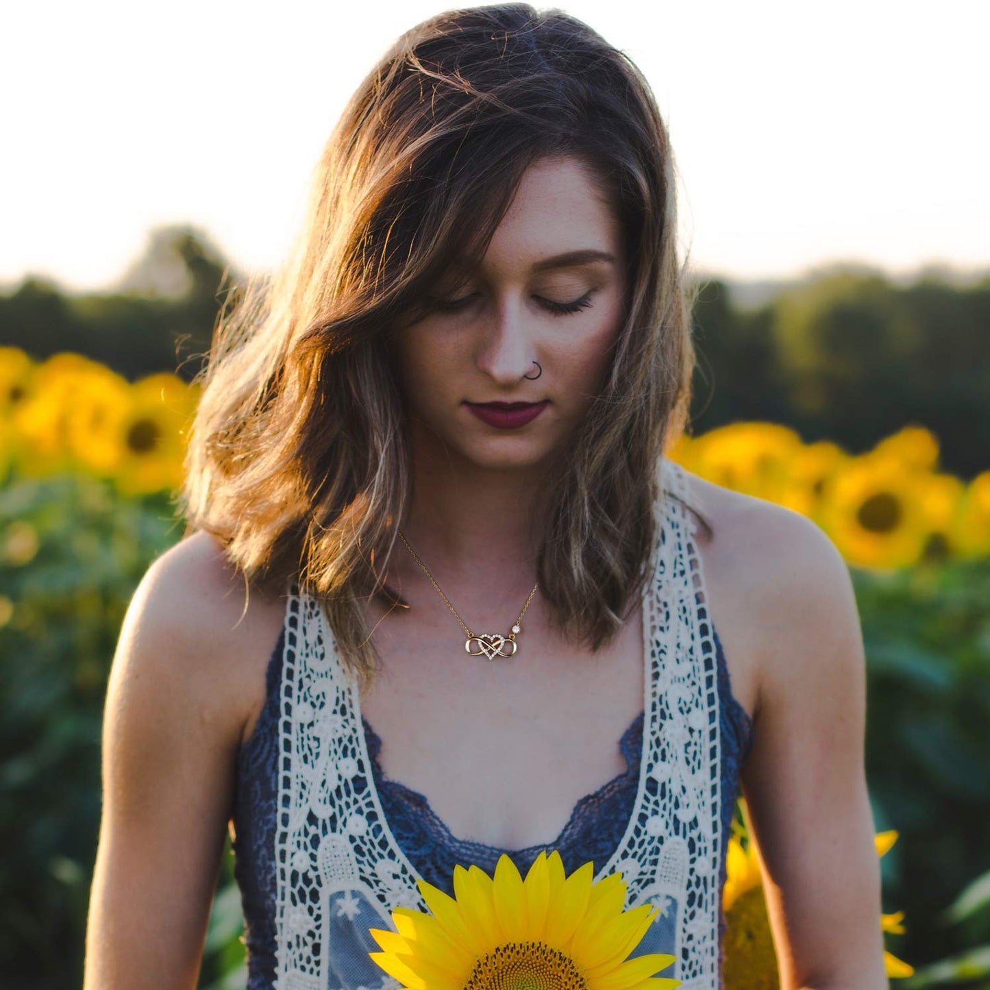 S925 Sterling Silver Infinity Love Necklace Necklaces Claire & Clara