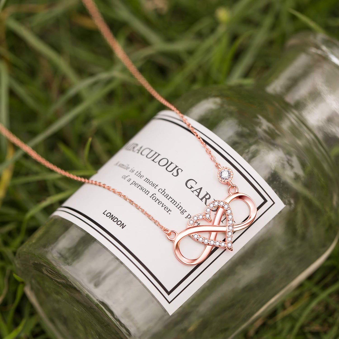 S925 Sterling Silver Infinity Love Necklace Necklaces Claire & Clara