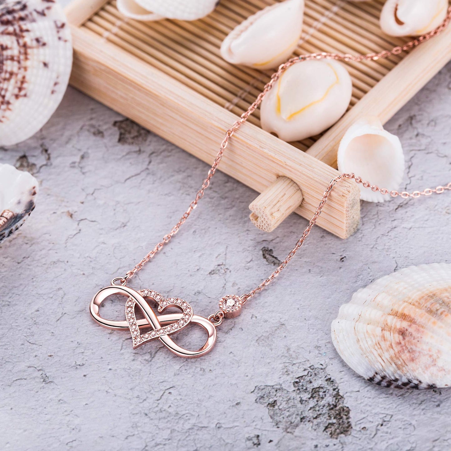 S925 Sterling Silver Infinity Love Necklace Necklaces Claire & Clara