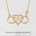 S925 Sterling Silver Infinity Love Necklace Necklaces Claire & Clara Gold