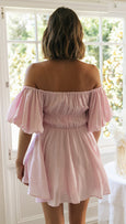 Sadie Puff Sleeve Off Shoulder Mini Dress Dresses Claire & Clara