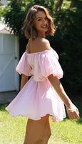 Sadie Puff Sleeve Off Shoulder Mini Dress Dresses Claire & Clara