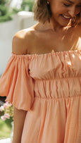 Sadie Puff Sleeve Off Shoulder Mini Dress Dresses Claire & Clara