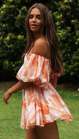 Sadie Puff Sleeve Off Shoulder Mini Dress Dresses Claire & Clara