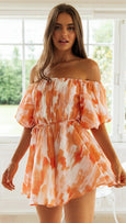 Sadie Puff Sleeve Off Shoulder Mini Dress Dresses Claire & Clara