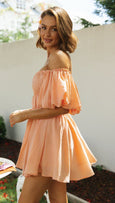 Sadie Puff Sleeve Off Shoulder Mini Dress Dresses Claire & Clara