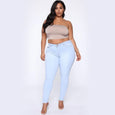 Sara Casual High Stretch Leggings Jeans Claire & Clara Light Blue S