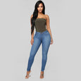 Sara Casual High Stretch Leggings Jeans Claire & Clara Middle Blue S