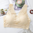 Sexy Beautiful Back Breathable Thin Bra Lingerie Claire & Clara Milky M (83-120LB)