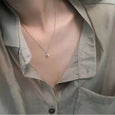 Sharon Trendy Zircon Shiny Pendant Necklace Necklace Claire & Clara