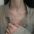 Sharon Trendy Zircon Shiny Pendant Necklace Necklace Claire & Clara