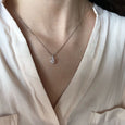 Sharon Trendy Zircon Shiny Pendant Necklace Necklace Claire & Clara