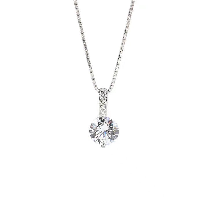Sharon Trendy Zircon Shiny Pendant Necklace Necklace Claire & Clara